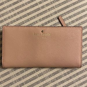 Kate Spade Slim Bifold Wallet- Baby Pink